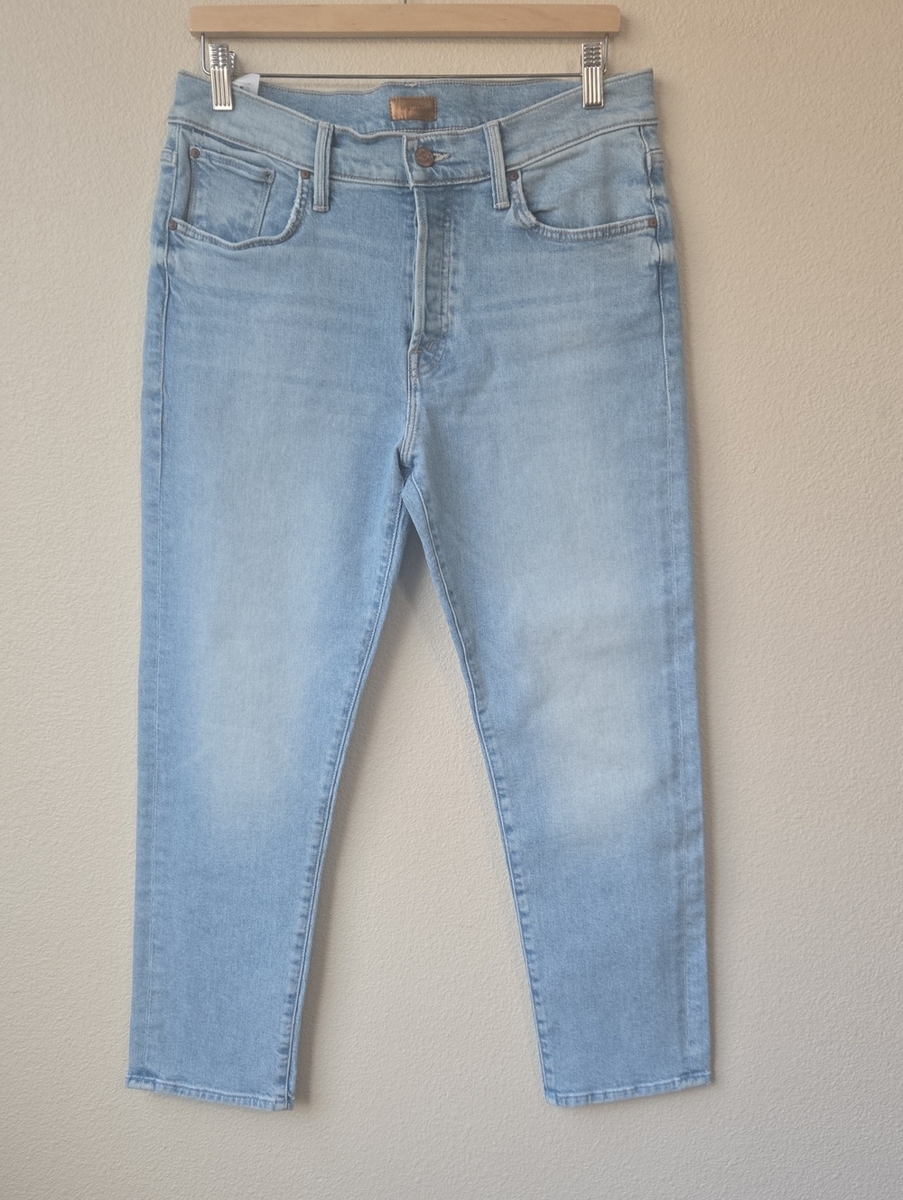 MOTHER Light Blue High-Rise Skinny Jeans ( Size 28 But Fits like size 31)